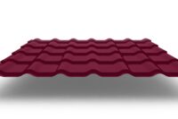 Металлочерепица Супермонтеррей с матовым покрытием , 0,5 мм, цвет RAL 3005