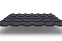 Металлочерепица Супермонтеррей с матовым покрытием , 0,4 мм, цвет RAL 7024