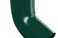 Колено стока, 90мм, RAL6005