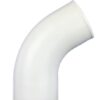 Колено стока, 90мм, RAL9003